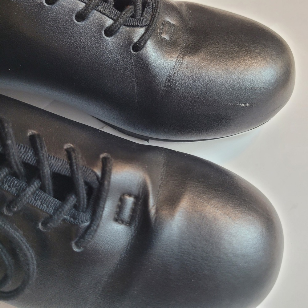 Weissman Tap Shoes Kids Black Lace Up Dance Shoes W1600 Size 6AM - Picture 6 of 11